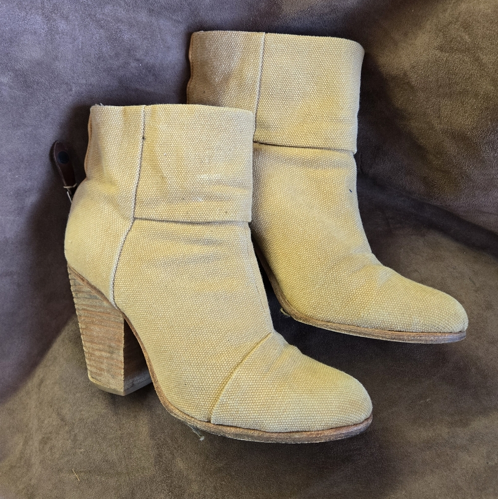 rag & bone Newbury Canvas Booties Size 8